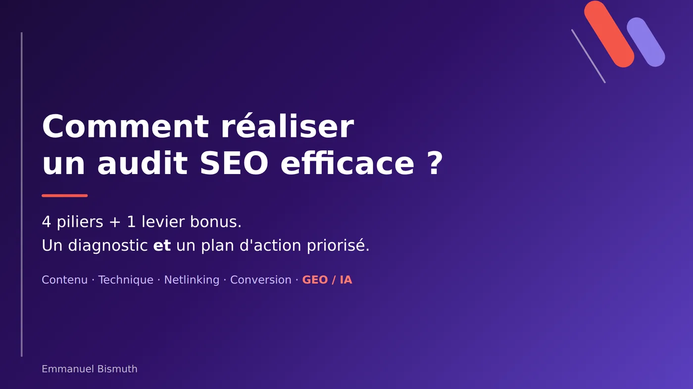 Comment réaliser un audit SEO efficace ?