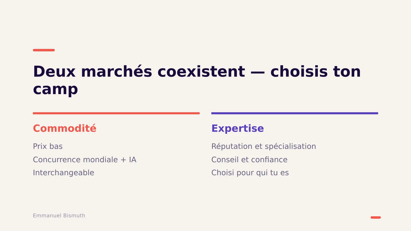 Deux marchés coexistent